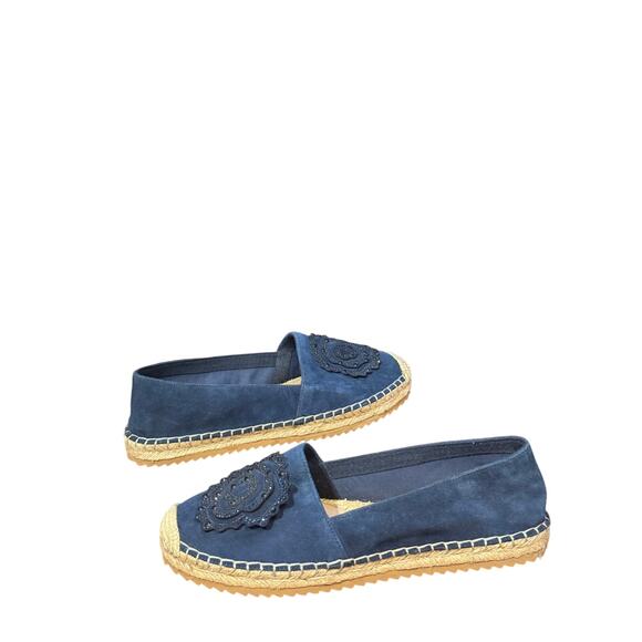 Karl Lagerfield Abby flat canvas shoe size 9.5B NWT - Picture 2 of 6